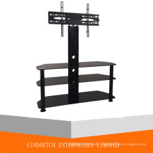 Ensemble de télévision en verre trempé à trois niveaux / TV / table TV avec prix inférieur